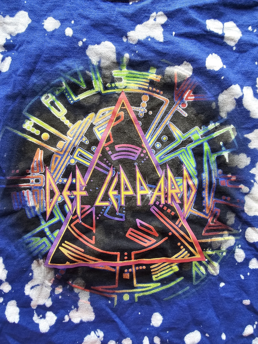 Def Leppard Vintage T-shirt - Blue Tie Dye